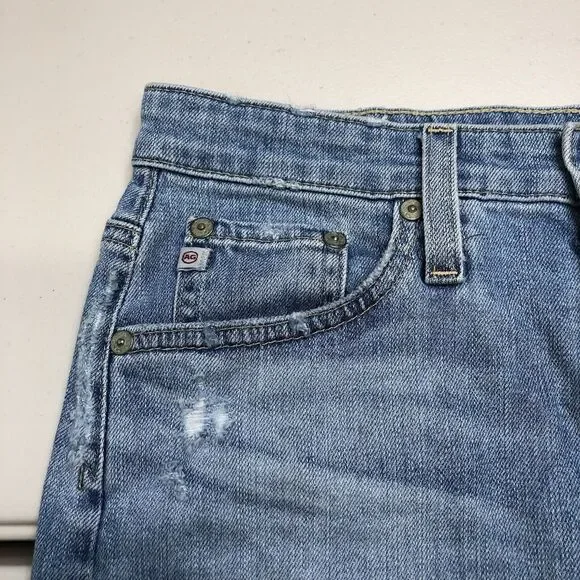 AG Adriano Goldschmied The Erin Distressed Denim Pencil Skirt Size 26R - Picture 5 of 10